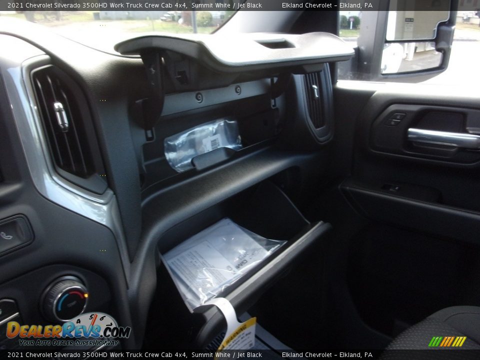 2021 Chevrolet Silverado 3500HD Work Truck Crew Cab 4x4 Summit White / Jet Black Photo #32