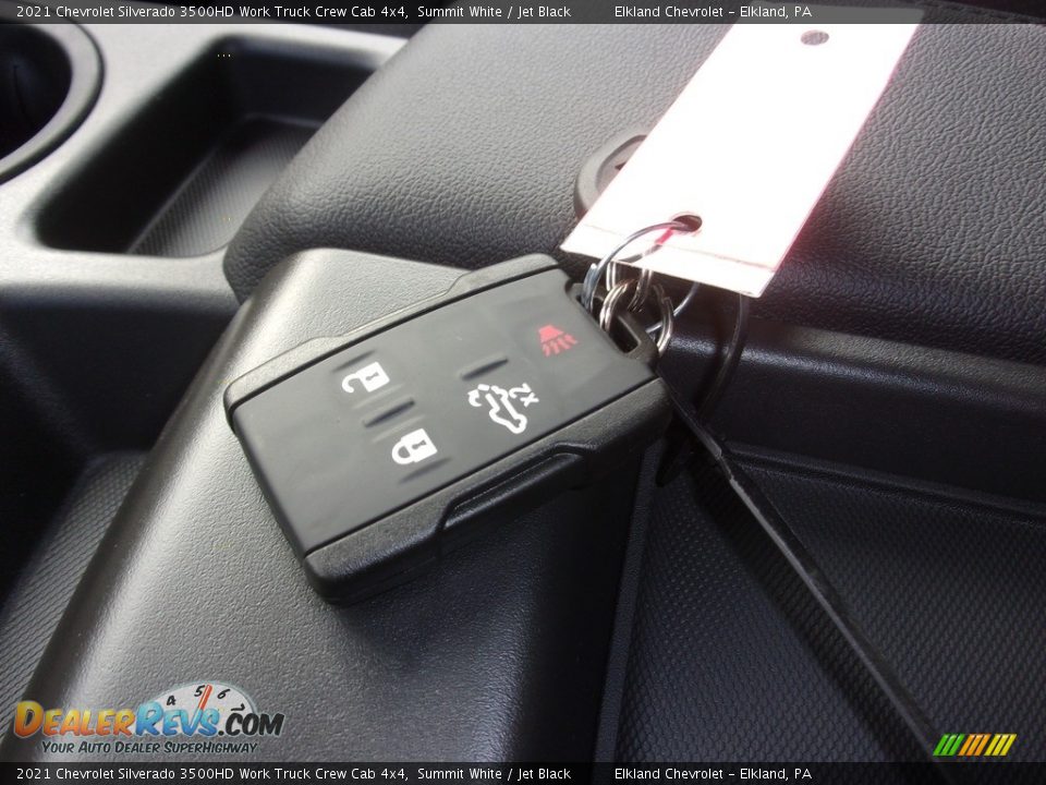 2021 Chevrolet Silverado 3500HD Work Truck Crew Cab 4x4 Summit White / Jet Black Photo #34