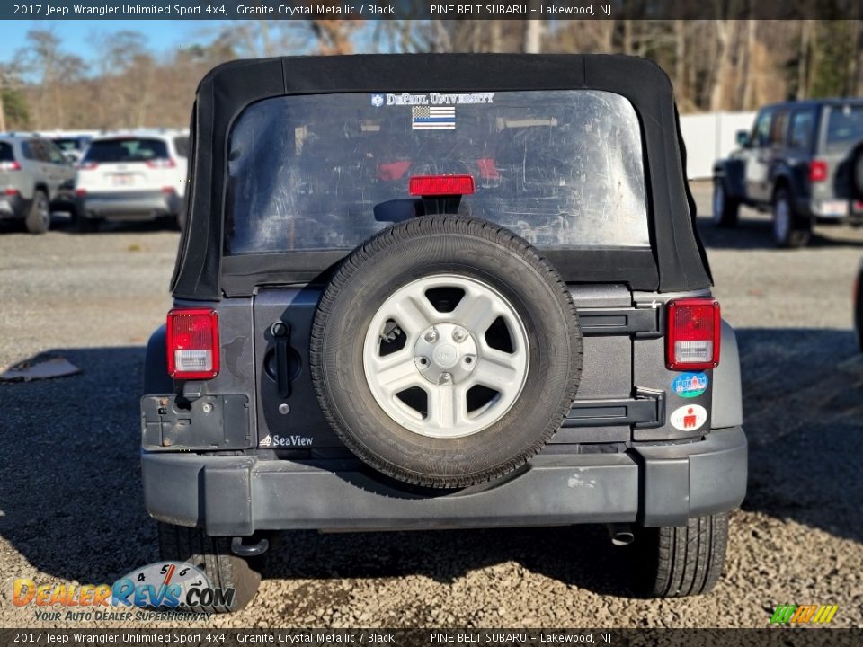 2017 Jeep Wrangler Unlimited Sport 4x4 Granite Crystal Metallic / Black Photo #4