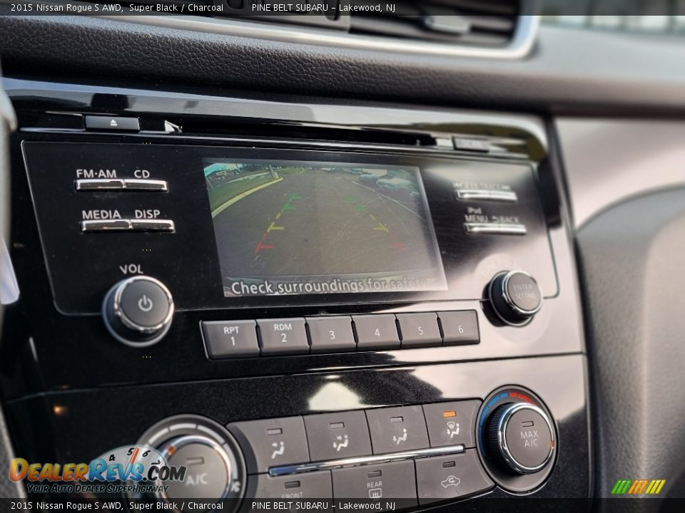 2015 Nissan Rogue S AWD Super Black / Charcoal Photo #7