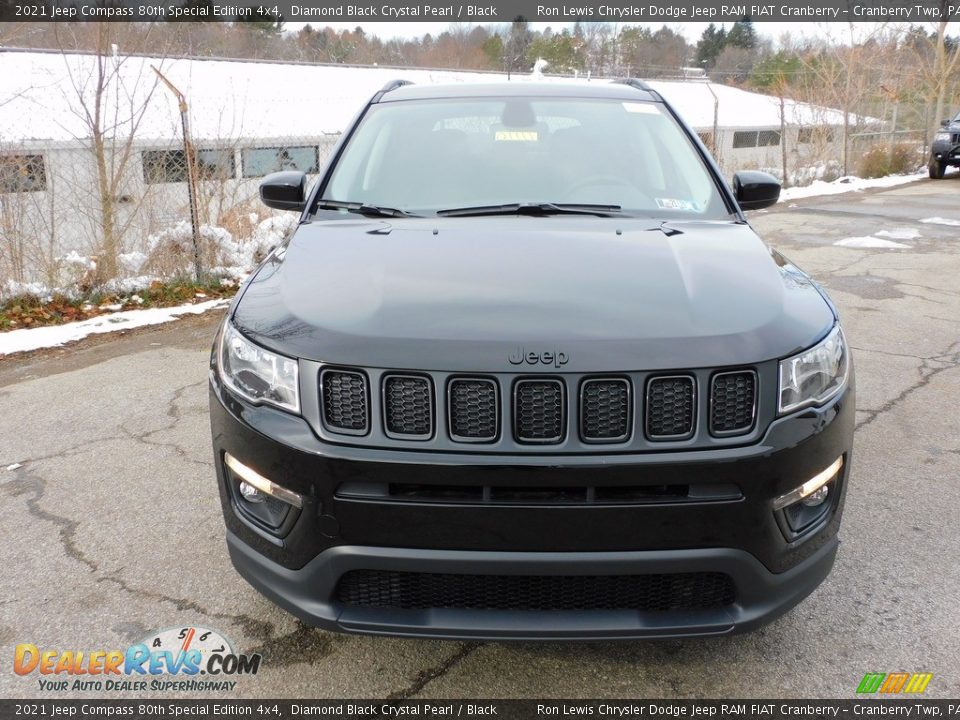 2021 Jeep Compass 80th Special Edition 4x4 Diamond Black Crystal Pearl / Black Photo #2