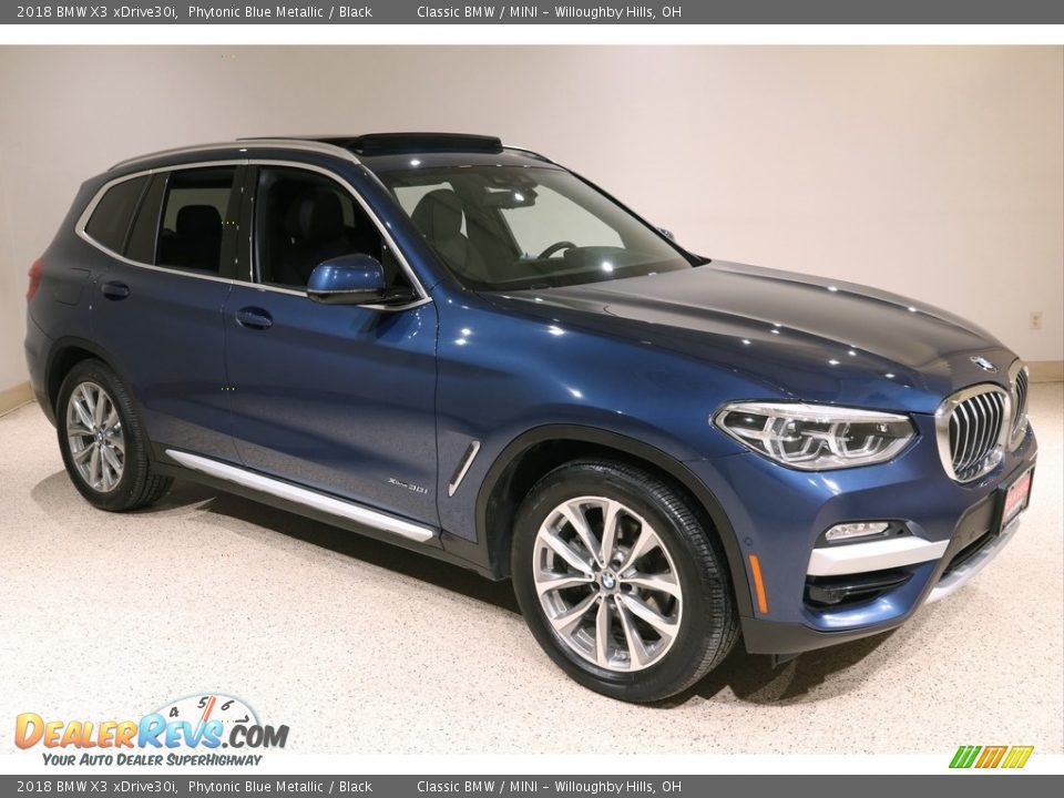 2018 BMW X3 xDrive30i Phytonic Blue Metallic / Black Photo #1