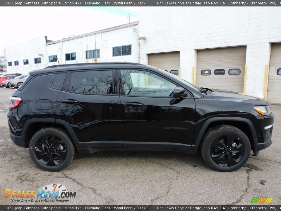 Diamond Black Crystal Pearl 2021 Jeep Compass 80th Special Edition 4x4 Photo #4