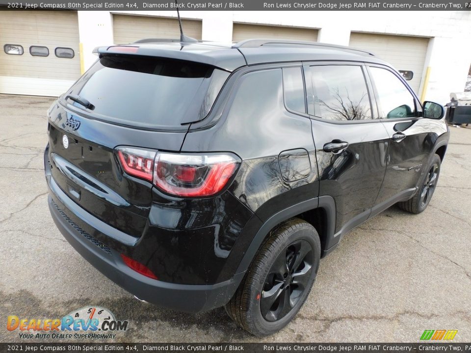 2021 Jeep Compass 80th Special Edition 4x4 Diamond Black Crystal Pearl / Black Photo #5