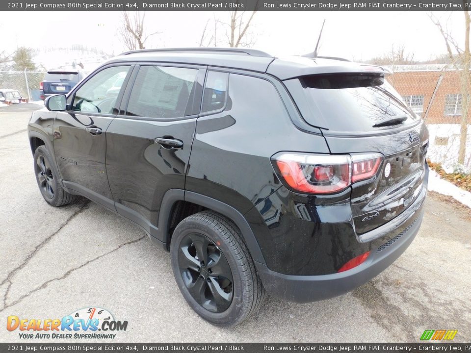 2021 Jeep Compass 80th Special Edition 4x4 Diamond Black Crystal Pearl / Black Photo #8