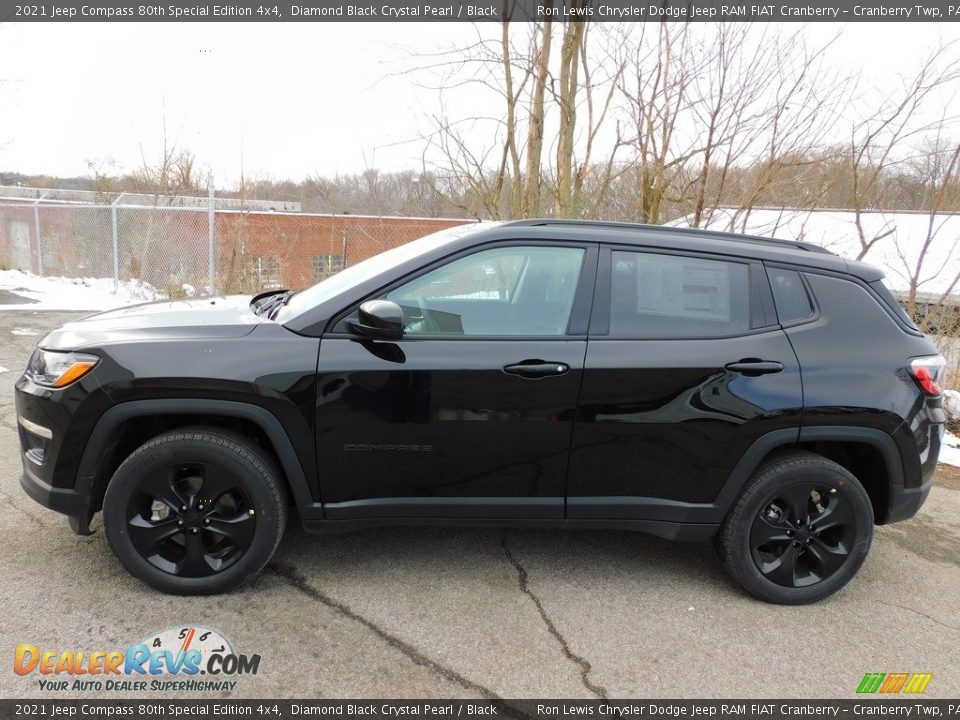 Diamond Black Crystal Pearl 2021 Jeep Compass 80th Special Edition 4x4 Photo #9