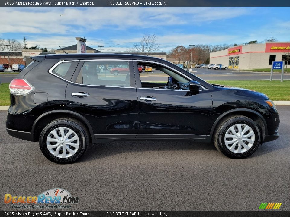 2015 Nissan Rogue S AWD Super Black / Charcoal Photo #19