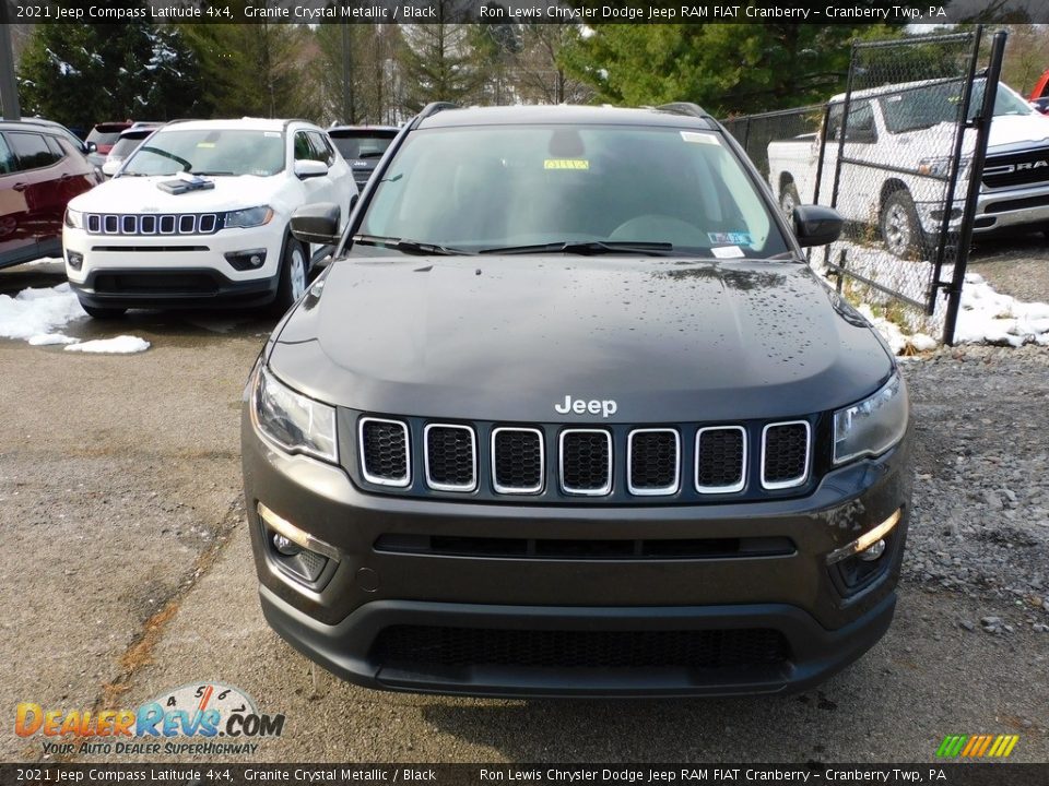 2021 Jeep Compass Latitude 4x4 Granite Crystal Metallic / Black Photo #2