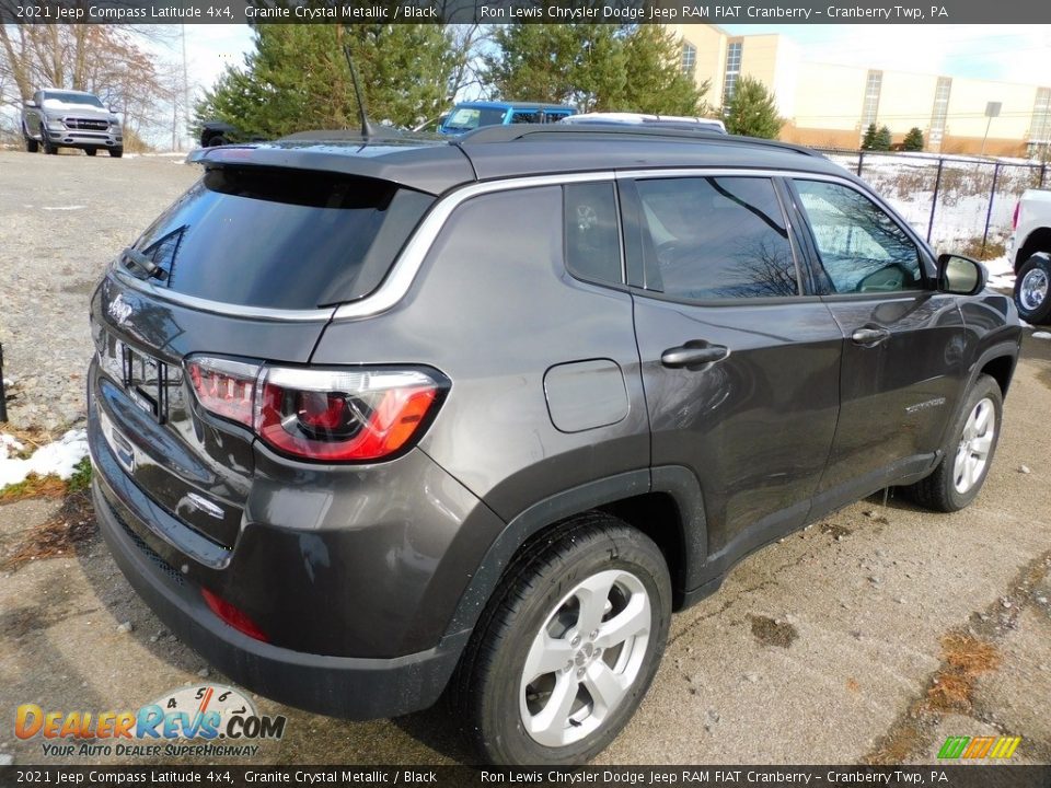 2021 Jeep Compass Latitude 4x4 Granite Crystal Metallic / Black Photo #5