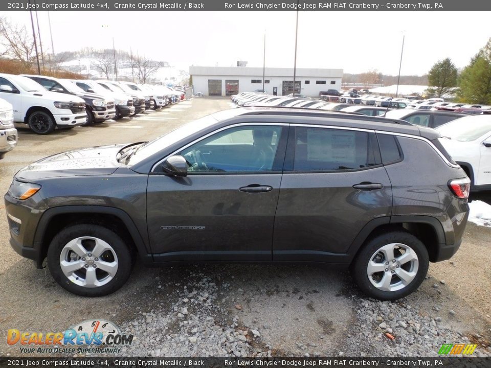 2021 Jeep Compass Latitude 4x4 Granite Crystal Metallic / Black Photo #9