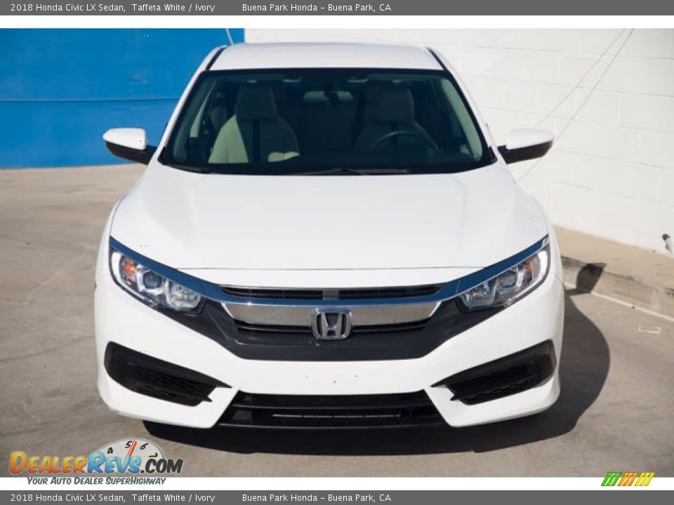 2018 Honda Civic LX Sedan Taffeta White / Ivory Photo #7