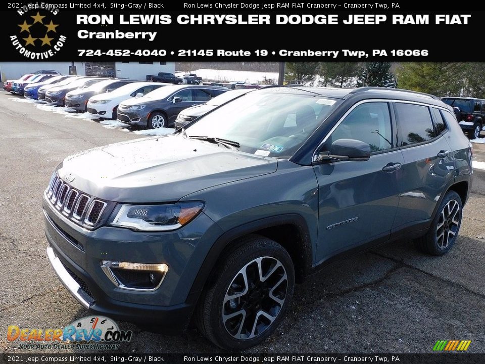 2021 Jeep Compass Limited 4x4 Sting-Gray / Black Photo #1