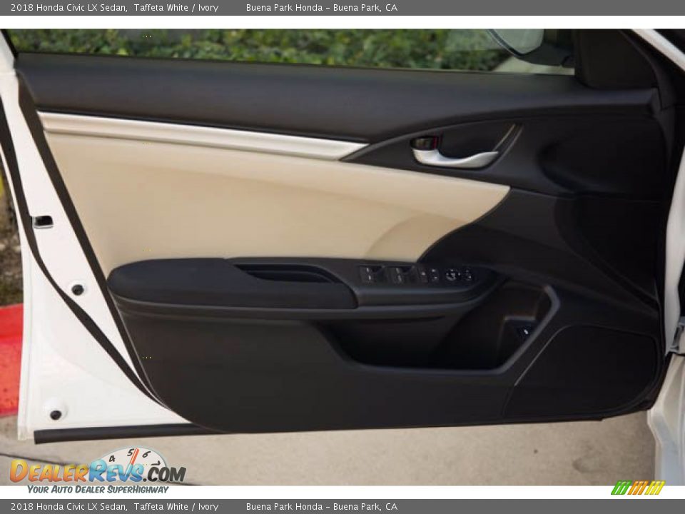2018 Honda Civic LX Sedan Taffeta White / Ivory Photo #29