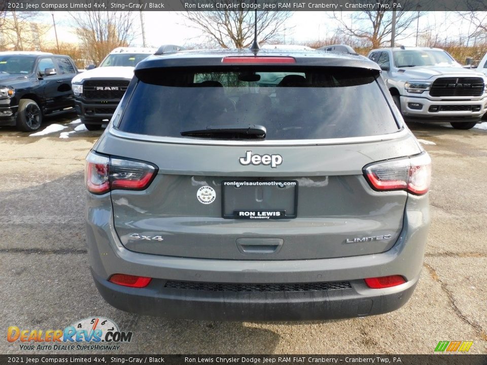 2021 Jeep Compass Limited 4x4 Sting-Gray / Black Photo #6