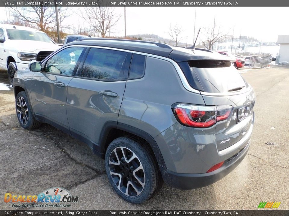 2021 Jeep Compass Limited 4x4 Sting-Gray / Black Photo #8