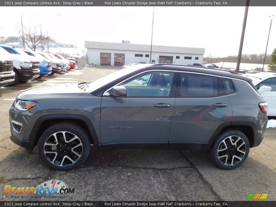 2021 Jeep Compass Limited 4x4 Sting-Gray / Black Photo #9