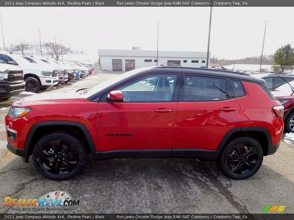 2021 Jeep Compass Altitude 4x4 Redline Pearl / Black Photo #9