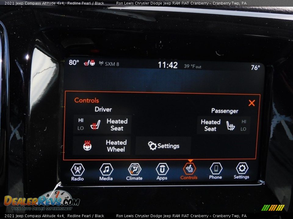 Controls of 2021 Jeep Compass Altitude 4x4 Photo #16