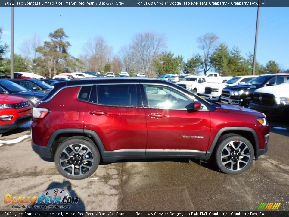 Velvet Red Pearl 2021 Jeep Compass Limited 4x4 Photo #4