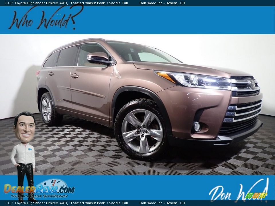 2017 Toyota Highlander Limited AWD Toasted Walnut Pearl / Saddle Tan Photo #1