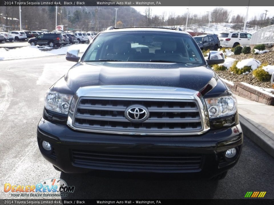 2014 Toyota Sequoia Limited 4x4 Black / Black Photo #10