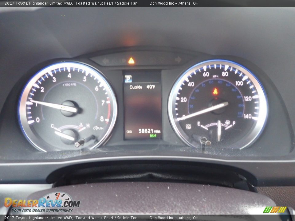 2017 Toyota Highlander Limited AWD Toasted Walnut Pearl / Saddle Tan Photo #27