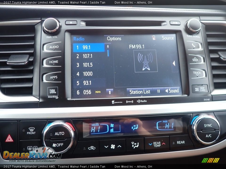 2017 Toyota Highlander Limited AWD Toasted Walnut Pearl / Saddle Tan Photo #31