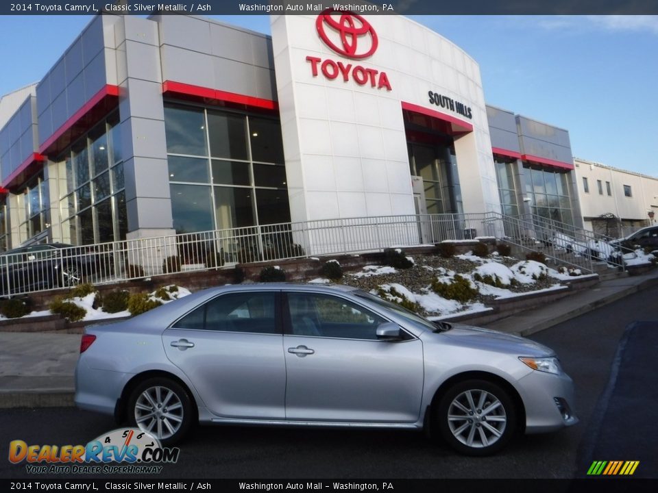 2014 Toyota Camry L Classic Silver Metallic / Ash Photo #2