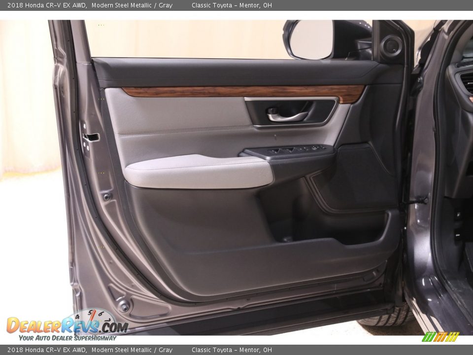2018 Honda CR-V EX AWD Modern Steel Metallic / Gray Photo #4