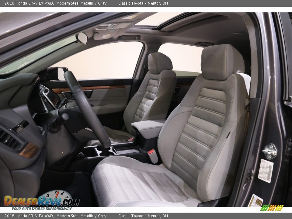 2018 Honda CR-V EX AWD Modern Steel Metallic / Gray Photo #5
