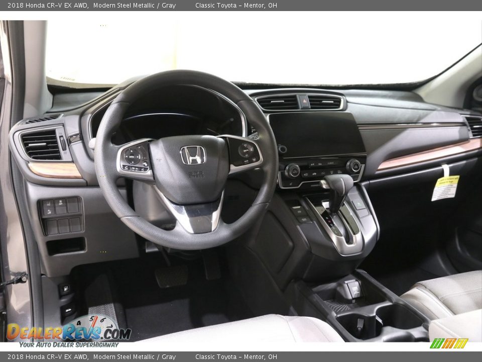 2018 Honda CR-V EX AWD Modern Steel Metallic / Gray Photo #6