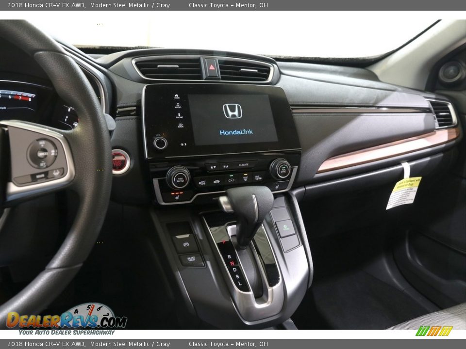 2018 Honda CR-V EX AWD Modern Steel Metallic / Gray Photo #9