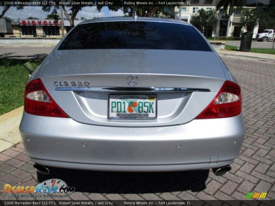 2008 Mercedes-Benz CLS 550 Iridium Silver Metallic / Ash Grey Photo #7