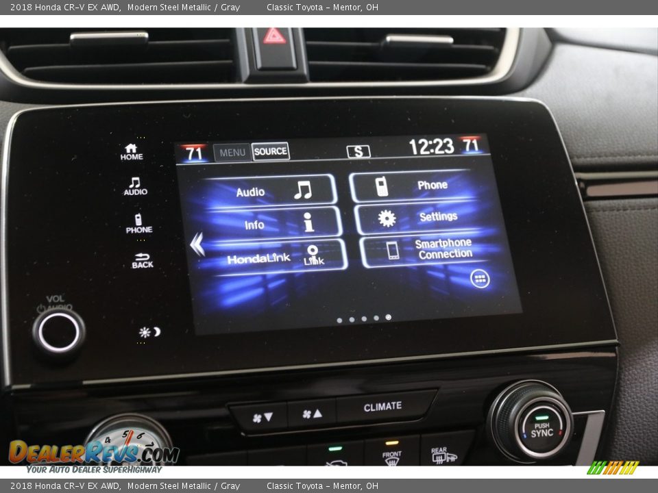 2018 Honda CR-V EX AWD Modern Steel Metallic / Gray Photo #10