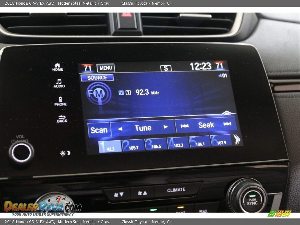 2018 Honda CR-V EX AWD Modern Steel Metallic / Gray Photo #11