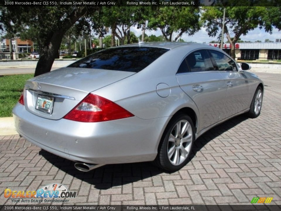 2008 Mercedes-Benz CLS 550 Iridium Silver Metallic / Ash Grey Photo #9