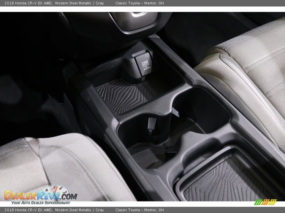 2018 Honda CR-V EX AWD Modern Steel Metallic / Gray Photo #14