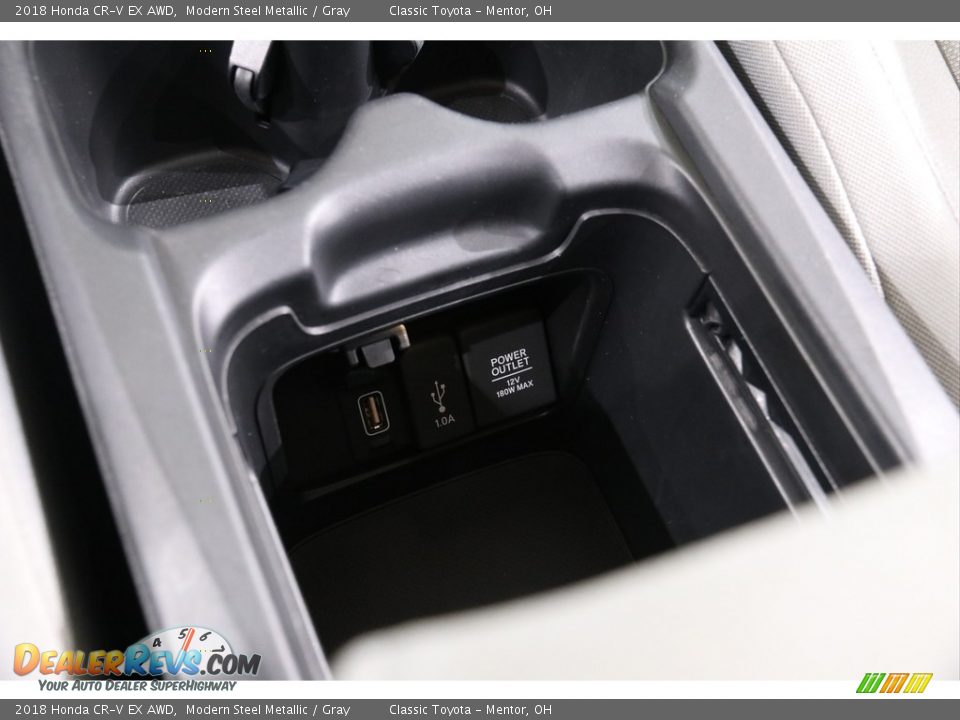 2018 Honda CR-V EX AWD Modern Steel Metallic / Gray Photo #15