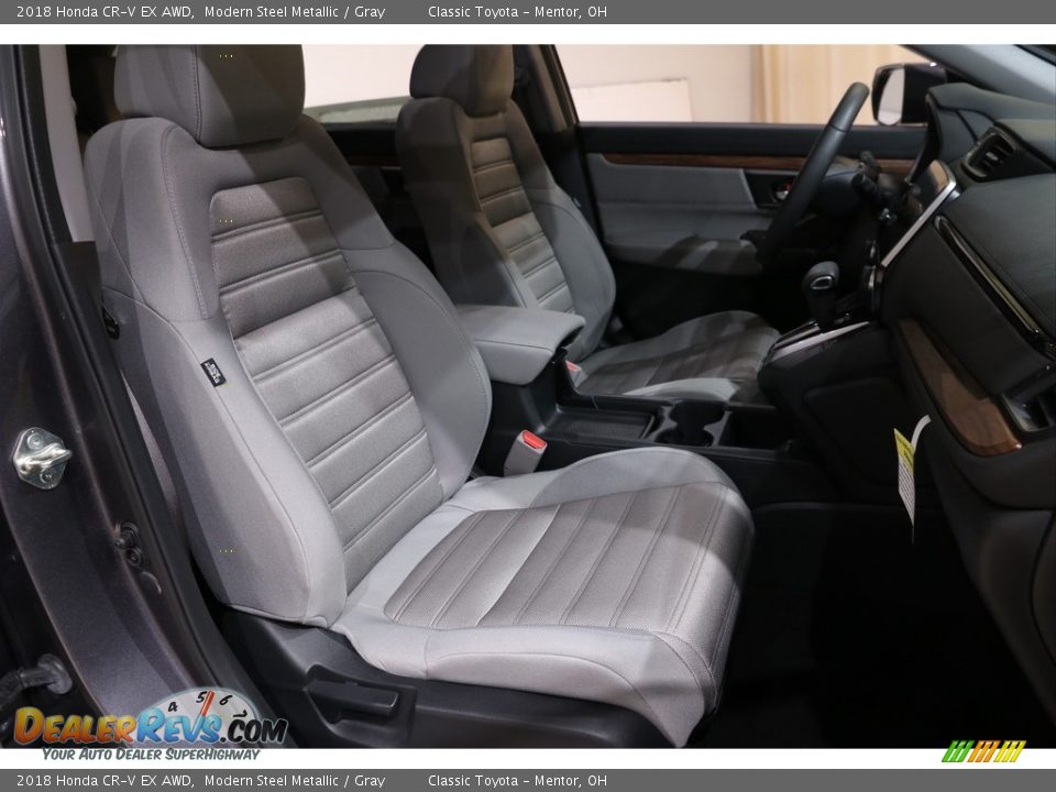 2018 Honda CR-V EX AWD Modern Steel Metallic / Gray Photo #16