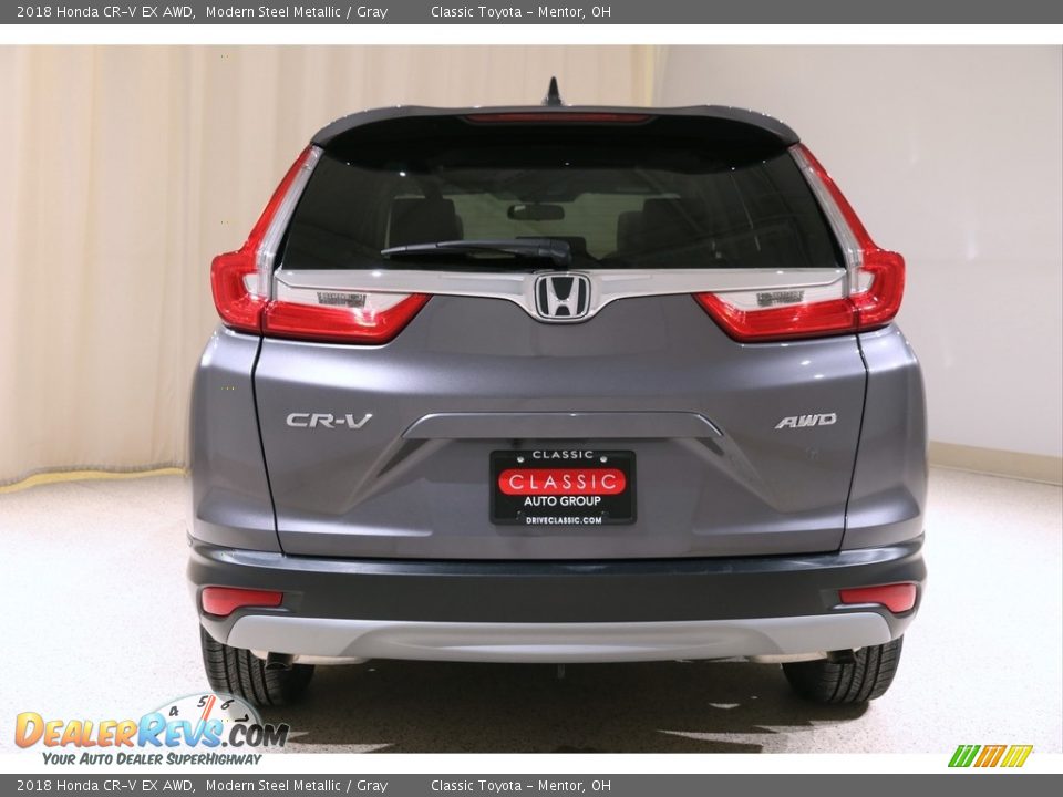 2018 Honda CR-V EX AWD Modern Steel Metallic / Gray Photo #19