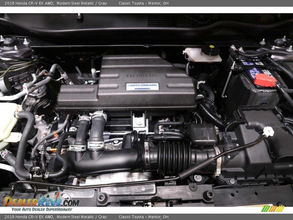 2018 Honda CR-V EX AWD Modern Steel Metallic / Gray Photo #20