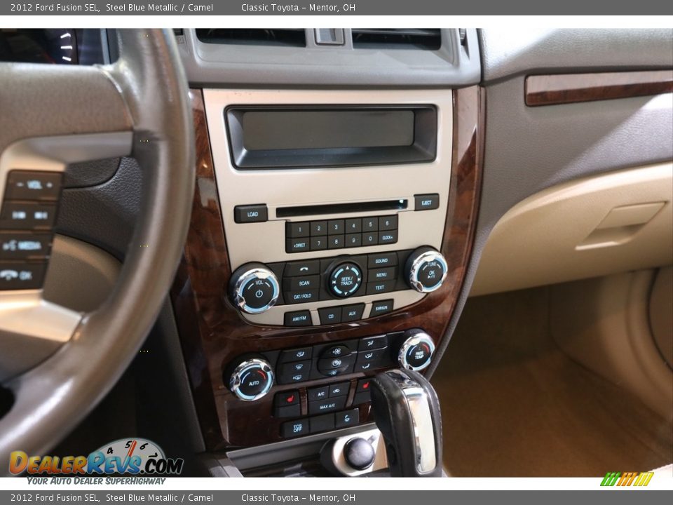 2012 Ford Fusion SEL Steel Blue Metallic / Camel Photo #9