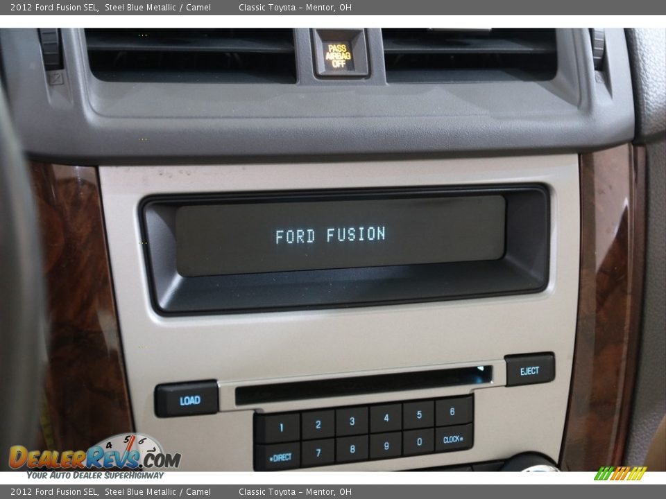 2012 Ford Fusion SEL Steel Blue Metallic / Camel Photo #10