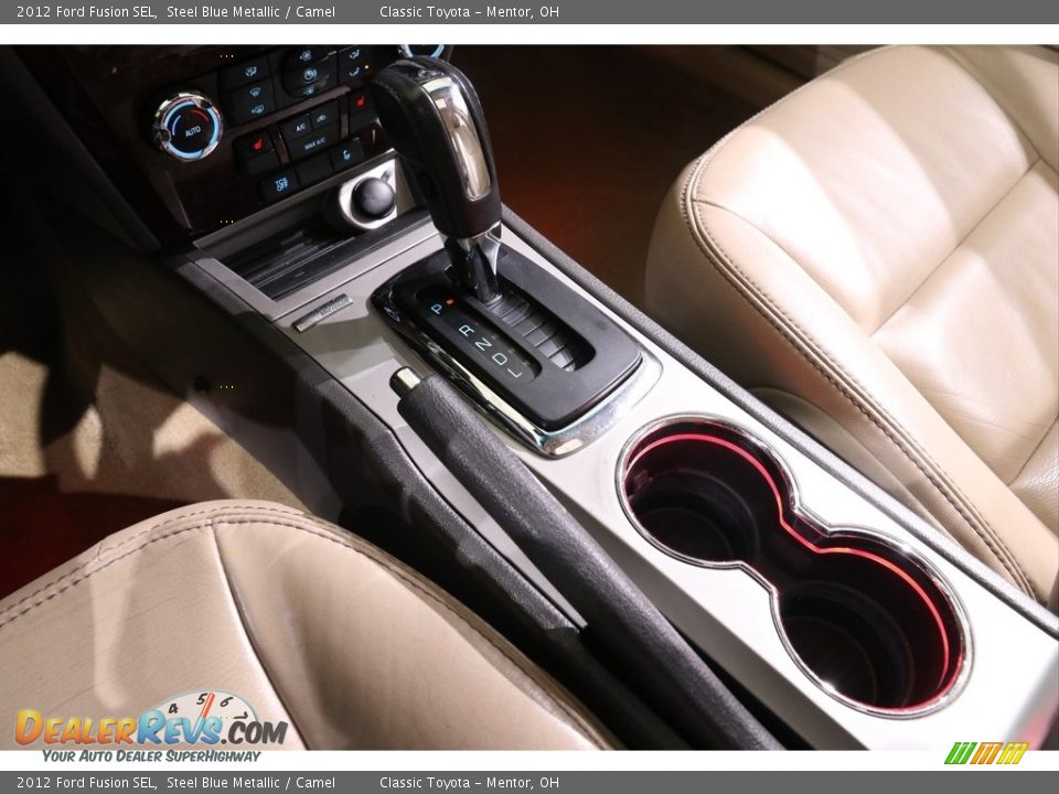 2012 Ford Fusion SEL Steel Blue Metallic / Camel Photo #13