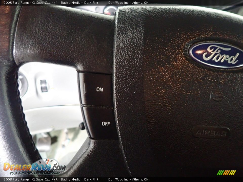 2008 Ford Ranger XL SuperCab 4x4 Black / Medium Dark Flint Photo #23