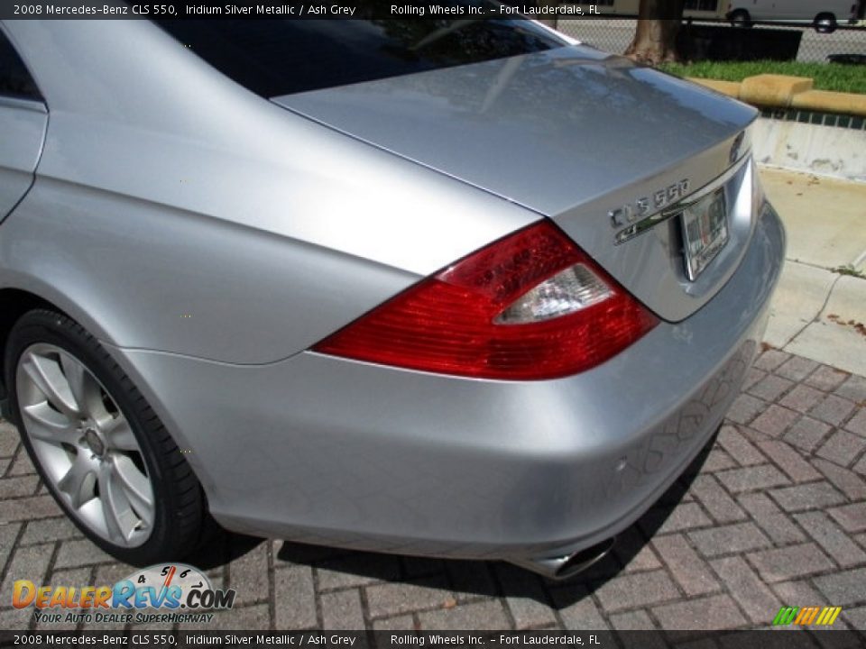 2008 Mercedes-Benz CLS 550 Iridium Silver Metallic / Ash Grey Photo #34