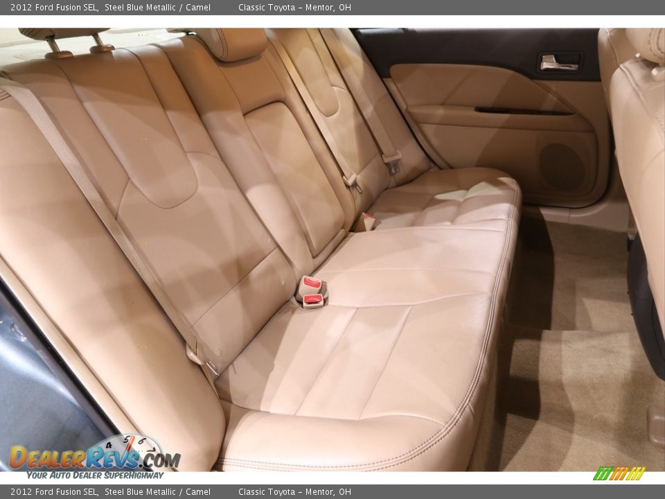 2012 Ford Fusion SEL Steel Blue Metallic / Camel Photo #15