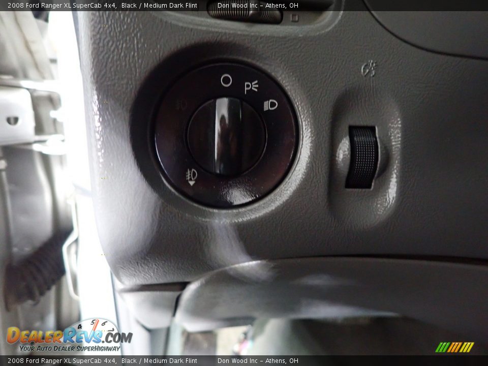 2008 Ford Ranger XL SuperCab 4x4 Black / Medium Dark Flint Photo #25