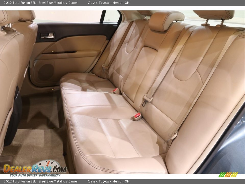 2012 Ford Fusion SEL Steel Blue Metallic / Camel Photo #16