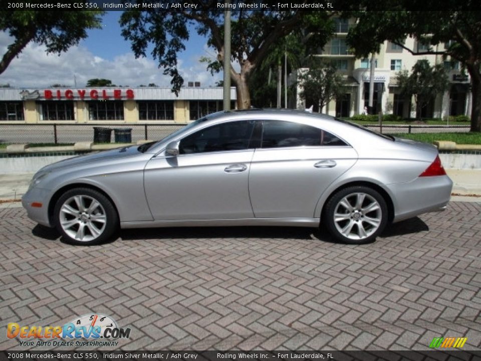 2008 Mercedes-Benz CLS 550 Iridium Silver Metallic / Ash Grey Photo #36